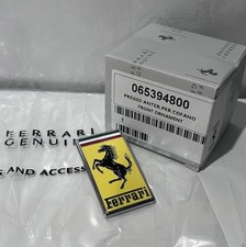 Ferrari 458/F8/488/F12/FF/599/612/430/SF90/Roma Front Hood Bumper Badge 65394800 picture