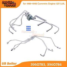 FUEL INJECTOR LINES FOR 89-98 CUMMINS 12V 5.9L 6BT BOSCH VE OR LUCAS ROTARY PUMP picture