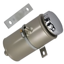 Aluminum Universal Power Steering Fluid Tank Reservoir -6AN -10AN with Cap picture