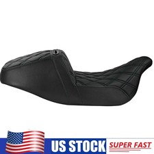 Full Black Stitch Step Up Gel Seat For Harley Electra / Road Glide 1997-2007 picture