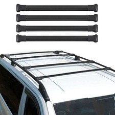 MERCEDES VITO VIANO W639 Roof Racks Elegance V1 Black 4Pcs picture