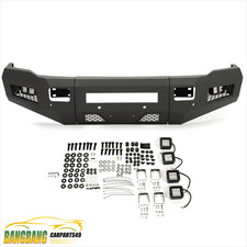 Fit 2010-2018 Ram 2500 3500 Front Winch Bumper w/ LED Fog Lights Textured 3PCS picture