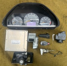 00-03 Mercedes W208 CLK430 Cluster Complete Lock Key Set picture