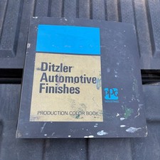 Vintage Ditzler PPG Automotive Finishes Production Color Paint Chip Book 60s 70s picture