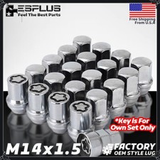 24 Pc GMC OEM Wheel lock Chrome M14x1.5 Fit Acadia/Canyon/Savana/Sierra/Yukon picture