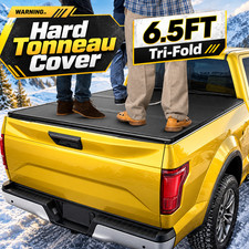 6.5FT FRP Hard Tri-Fold Tonneau Cover Truck Bed for 2015-2026 Ford F150 Pick up picture