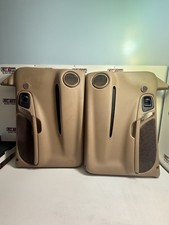1997-2000 Dodge Dakota Power Front Driver & Passenger Side Door Panels OEM Brown picture