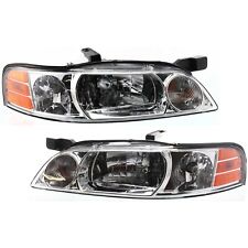 Headlight Set For 2000-2001 Nissan Altima Left and Right With Bulb 2Pc picture