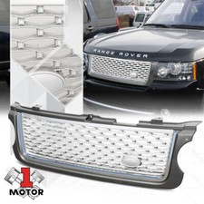 For 2010-2013 Range Rover {AUTOBIOGRAPHY STYLE} Grey/Chrome/Silver Grille Grill picture