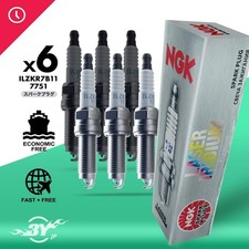 6PC New ILZKR7B11 Genuine Authentic NGK 7751 Laser Iridium and Spark Plugs picture