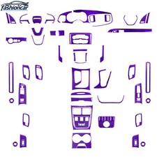 64Pcs Purple Carbon Fiber Full Interior Trim Kits For Dodge Charger 2015-2024 picture