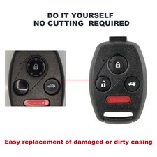1PC  For 2009 2010 2011 2012 2013 Honda Accord - Remote Key Fob Uncut Shell Case picture