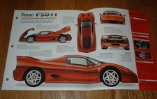 1997 FERRARI F50 ORIGINAL IMP BROCHURE SPECS INFO F-50 95 96 97 98 picture
