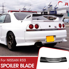 For NISSAN R33 GTR Carbon Fiber Shibi Devil Rear Spoiler Blade Add on Wing Refit picture