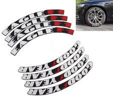 TIRE STICKER For 15''-24'' WHEEL GOOD YEAR EAGLE F1 FOR ALL CARS 8 PIECES picture