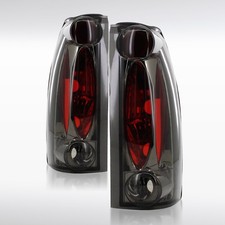 Fit 1988-1998 Chevy GMC C10 C/K Silverado Sierra Smoke Tail Lights Brake Lamps picture