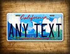 Personalized California Yosemite National Park License Plate 6x12 Custom picture