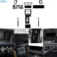 15Pcs Glossy Piano Black Full Interior Dash Trim Kits For Chevrolet Camaro 82-89 picture