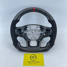 Alcantara Real Carbon Fiber Steering Wheel For Ford Explorer 2020 2021 XLT ST picture