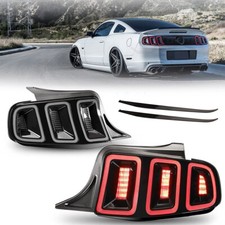 For 2010-2014 Ford Mustang Smoke Len Pair LED Tail Lights Sequential Signal Lamp picture