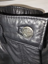 Harley-Davidson Women's Leather Size Size 16 Black Motorcycle Riding Pants picture
