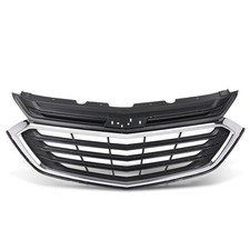 Fit For 18-21 Chevrolet Equinox Front Bumper Upper Grille Grill w/ Chrome Trim picture
