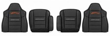 2006 For Ford F250 F350 Super Duty Amarillo Front Leather Seat Covers Black picture