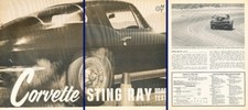 1964 Corvette Sting Ray Chevrolet Original Review Report Print Car Article K56 picture