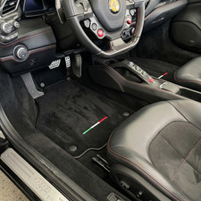 Floor Mats For Ferrari 488 Spider Pista GTB Black Tailored Carpets With Italy picture
