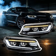 For 2016-2018 Chevrolet Camaro LT SS RS ZL LS LED Projector Headlights w/ DRL picture