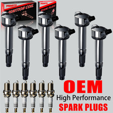 6X Brand OEM Ignition Coil & 6X Iridium Spark Plugs For Toyota Lexus RX350 UF487 picture