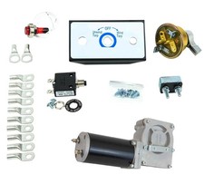 900W 90:1 Dump Truck Tarp Motor w/ Tarp Motor Rotary Switch Kit picture