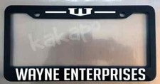 Wayne Enterprises Black PLASTIC License Plate Frame picture