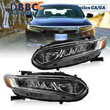 For 2018-2020 Honda Accord W/LED DRL Signal Headlight Assembly Pair RH&LH picture