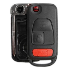 3 Buttons Remote Flip Key Fob Case Replacement For Chrysler Crossfire 2004-2008 picture