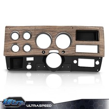 Fit For 75-80 Woodgrain Chevy GMC Pickup Dash Bezel Gauge Cluster Cover w/o AC picture