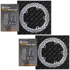 NICHE Front Brake Rotor Pad Kit for BMW 34118534183 34118526566 Semi Metallic picture