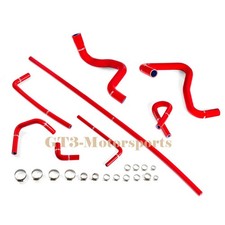 Silicone Radiator Coolant Hose Kits Fit GM Trucks w/ 5.0L 5.7L V8 1988-1995 Red picture
