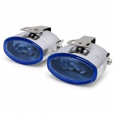 Pilot PL-1092W Halogen Fog Lights 12V 55W White Beam Blue Lense Parking Lamps picture