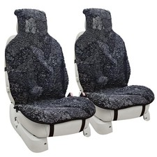 Genuine Australian Sheepskin Seat Covers - 2 Front Cushions for Cars, SUVs, Truc picture