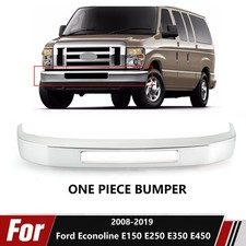 Chrome Front Bumper Face Bar For 2008-2019 Ford Econoline E150 E250 E350 E450 picture