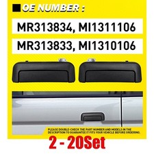 Fit 1997-04 Montero Sport LS XLS 2-20 Outside Door Handle Black Front Left Right picture