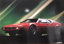 BMW M1 Stunning  Staud Of Germany Original High Quality Car Poster Own It picture