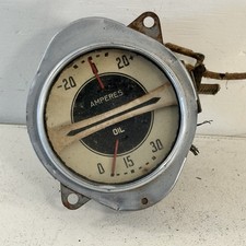Vintage Antique Used OEM GM 1935 Chevy Combination  Ampere Oil Gauge Cluster picture
