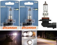 Sylvania Basic 9140 40W Two Bulbs Fog Light Replacement Lamp Stock OE Legal USA picture