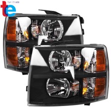 Headlights Fit For Chevy Silverado 1500 2500 HD 2007-2014 Driver&Passenger Pair picture