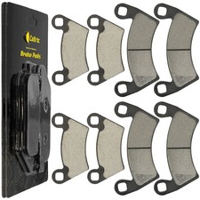 Caltric Front and Rear Brake Pads for Polaris Ranger XP 900 2013-2019 picture