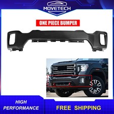 New Front Bumper Face Bar Black Steel Fits 20-23 Sierra 2500HD 3500HD 84795618 picture