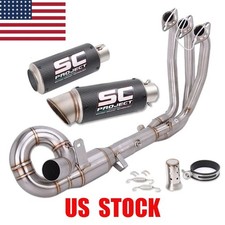 675SR Black Muffler for CF-Moto 675SS 675NK 2024-2026 Full Exhaust System Header picture