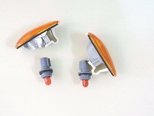 01-03 MITSUBISHI JDM LANCER 03 04 05 06 EVO AMBER SIDE MARKER LIGHTS FAST SHIP picture